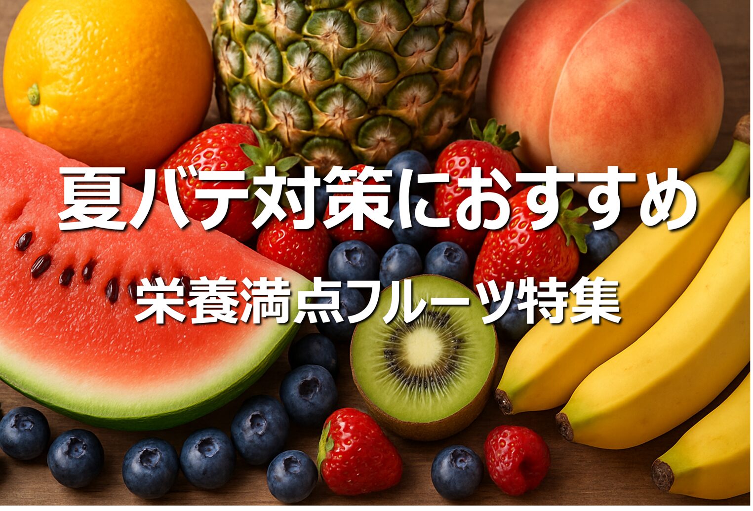 【夏バテ対策予防】おすすめフルーツ果物特集│食べ物・栄養・補給